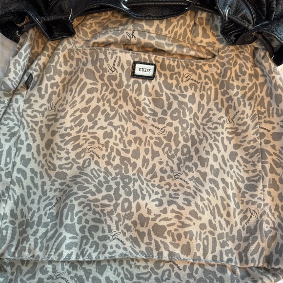 Guess Backpack in Black embossed leather main image 6